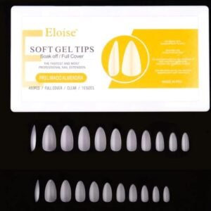 SOFT GEL TIPS PRELIMADO ALMENDRAS