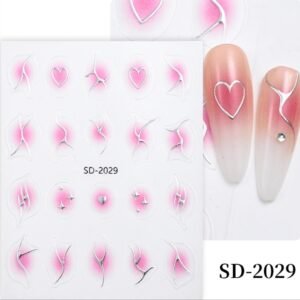 STICKERS DECORACION – CORAZON Y ESTRELLA CON FUEGOS