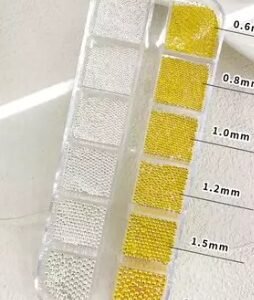 BRILLOS PARA UÑAS CAVIAR RECTANGULAR