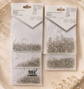 DECO PARA UÑAS PLATEADAS PIEDRAS