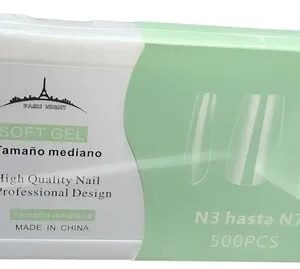 SOFT GEL TIPS ALMENDRA MEDIANO DEL 3 AL 7
